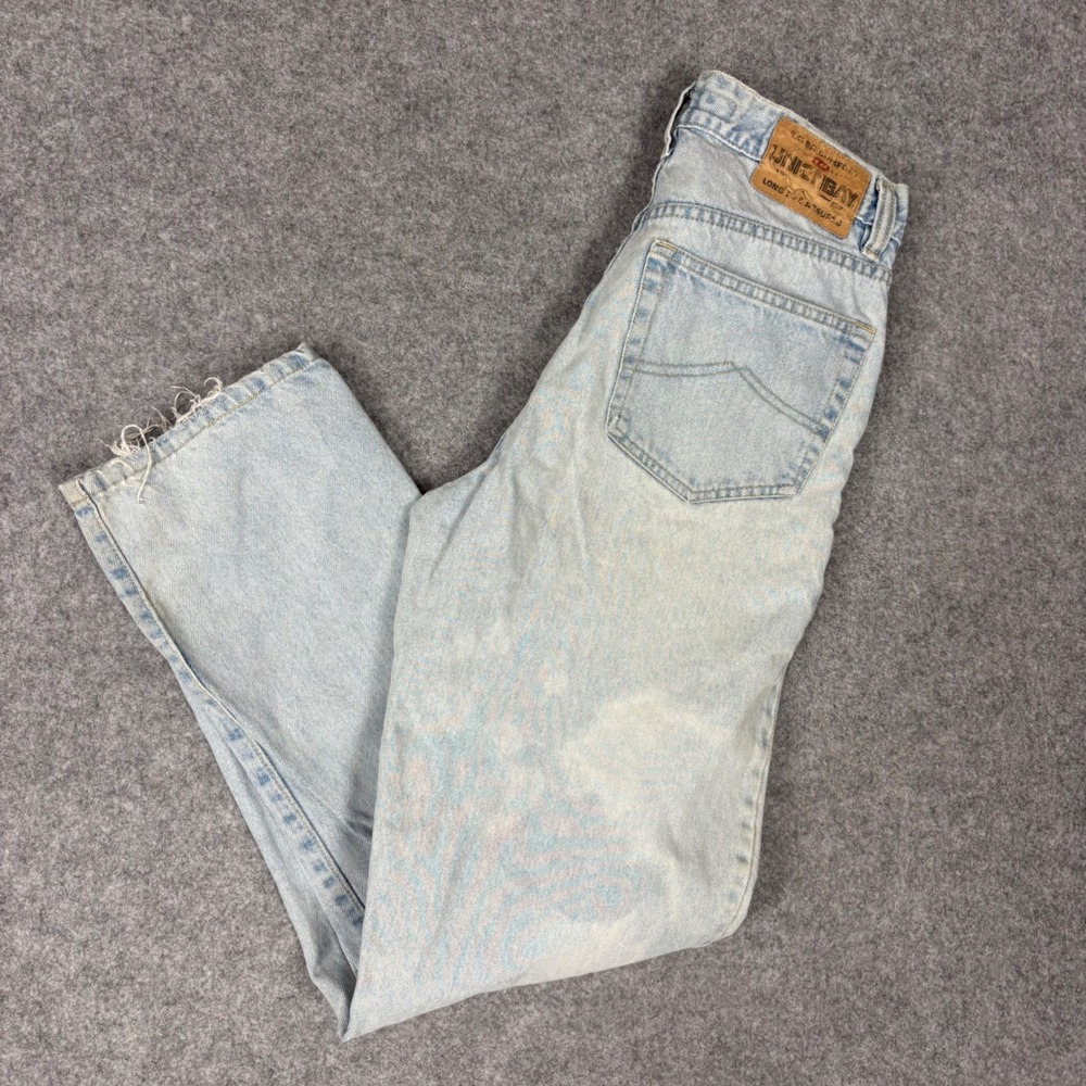 Unionbay Vintage Light Wash Straight Leg Jeans Mens 30x32 Distressed Denim
